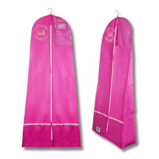 Premium Lehenga Gown Cover 10" Gusset - PINK