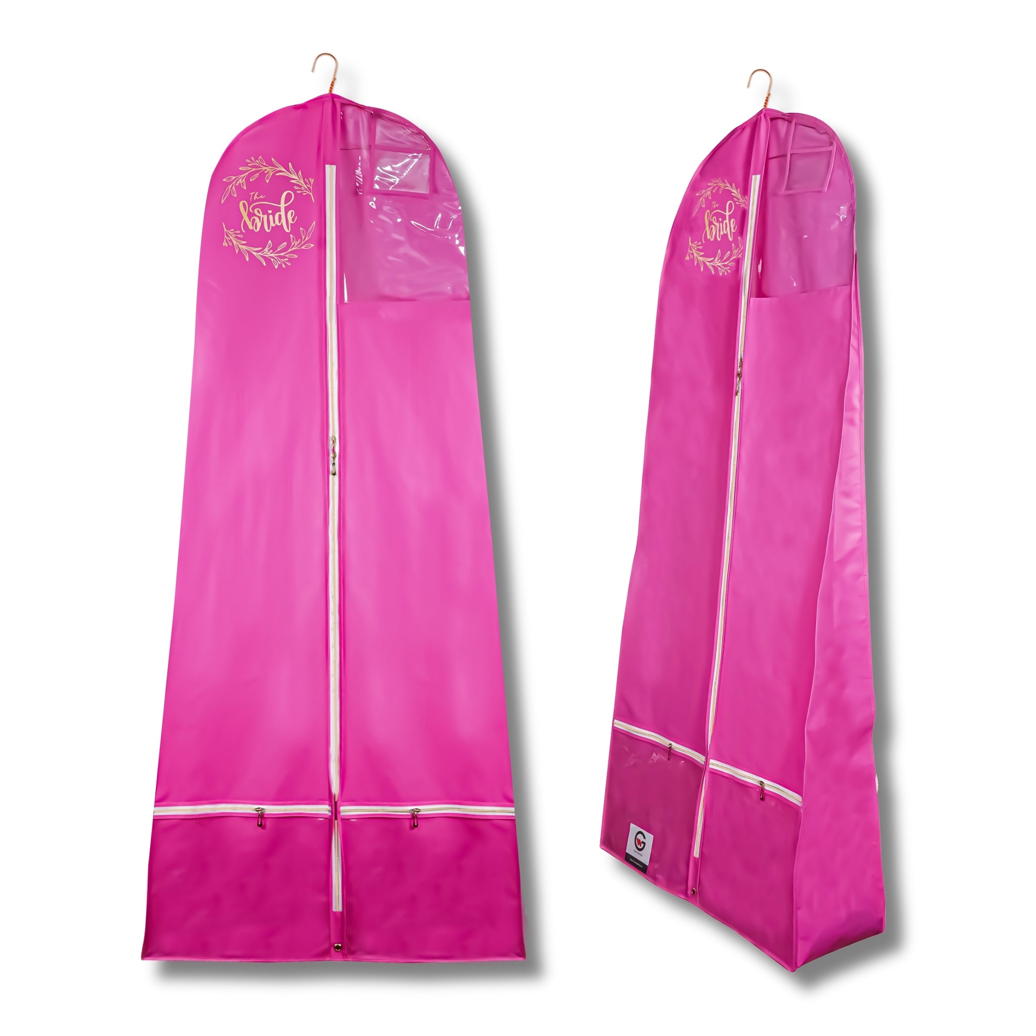Buy KIWI BAGS Printed PP Lehenga Cover with Transparent Window/Cloth  Storage with Handles/Lehenga, Saree, Heavy Dresses Packing Covers For  Wedding Dress/Foldable Organizer Bag for Dresses - Pink, Pack of 2 Online at